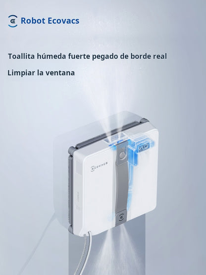 Robot de limpieza de ventanas Ecovacs MINI con rociador de agua, limpieza automática de ventanas y cristales