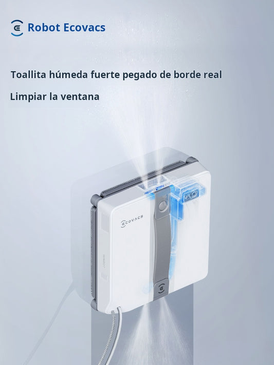 Robot de limpieza de ventanas Ecovacs MINI con rociador de agua, limpieza automática de ventanas y cristales