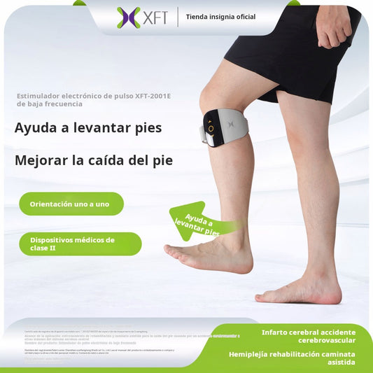 XFT-2001E G4  Dispositivo FES para Pie Caído con Sensor Inteligente | Estimulación Eléctrica Funcional del Nervio Peroneo | App iOS/Android | Rehabilitación de la Marcha