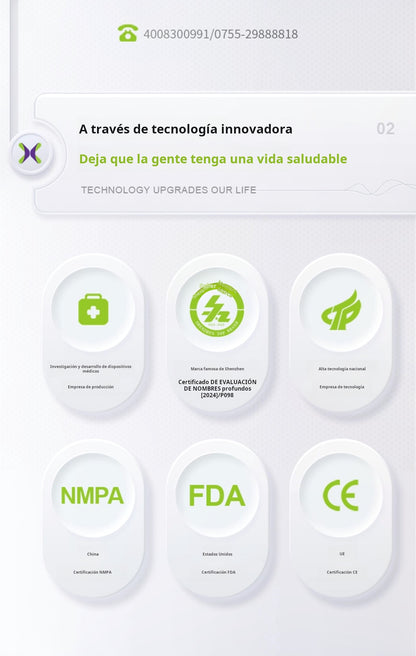 XFT-2001E G4  Dispositivo FES para Pie Caído con Sensor Inteligente | Estimulación Eléctrica Funcional del Nervio Peroneo | App iOS/Android | Rehabilitación de la Marcha