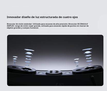 Escaner 3D Creality Sermoon S1 – Precisión 0.02 mm, 1+7+34 láser azul + NIR, 90 FPS