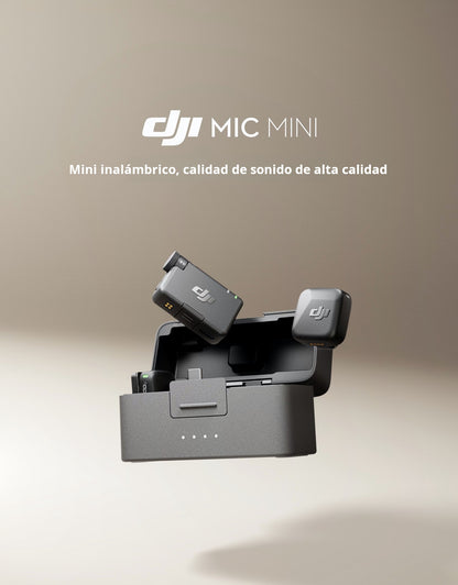 DJI Mic Mini Micrófono de solapa inalámbrico con cancelación de ruido Equipo de radio móvil para entrevistas en vivo