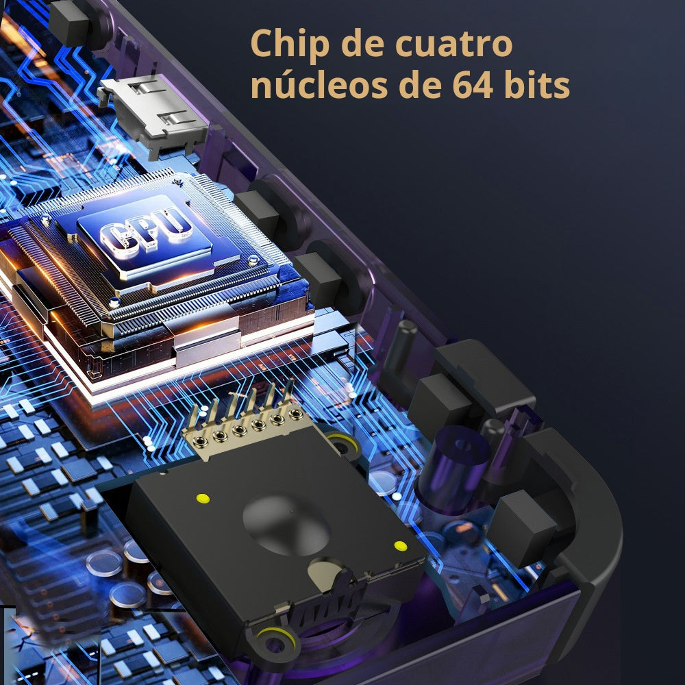 Consola Retro Portátil R36H 3.5' IPS, Doble Joystick, Mas de 40,000 Juegos, 3000mAh