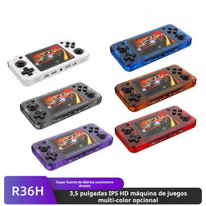 Consola Retro Portátil R36H 3.5' IPS, Doble Joystick, Mas de 40,000 Juegos, 3000mAh
