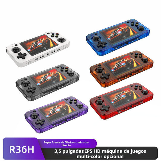 Consola Retro Portátil R36H 3.5' IPS, Doble Joystick, Mas de 40,000 Juegos, 3000mAh