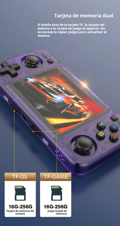 Consola Retro Portátil R36H 3.5' IPS, Doble Joystick, Mas de 40,000 Juegos, 3000mAh