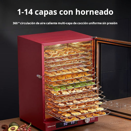 Horno eléctrico de convección 80L a 120L, multi bandeja, doble ventilador para panadería y repostería