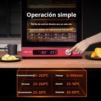 Horno eléctrico de convección 80L a 120L, multi bandeja, doble ventilador para panadería y repostería