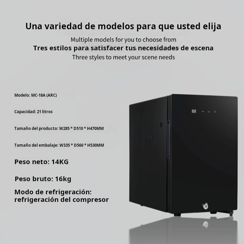 Refrigerador de leche para cafetera 16L a 23L, mini nevera profesional para máquinas de café