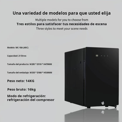 Refrigerador de leche para cafetera 16L a 23L, mini nevera profesional para máquinas de café