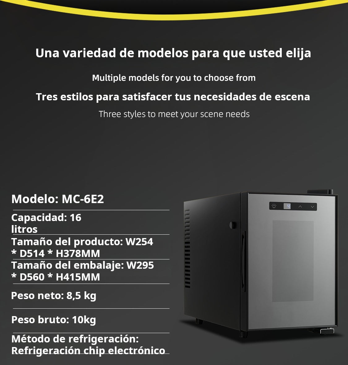 Refrigerador de leche para cafetera 16L a 23L, mini nevera profesional para máquinas de café