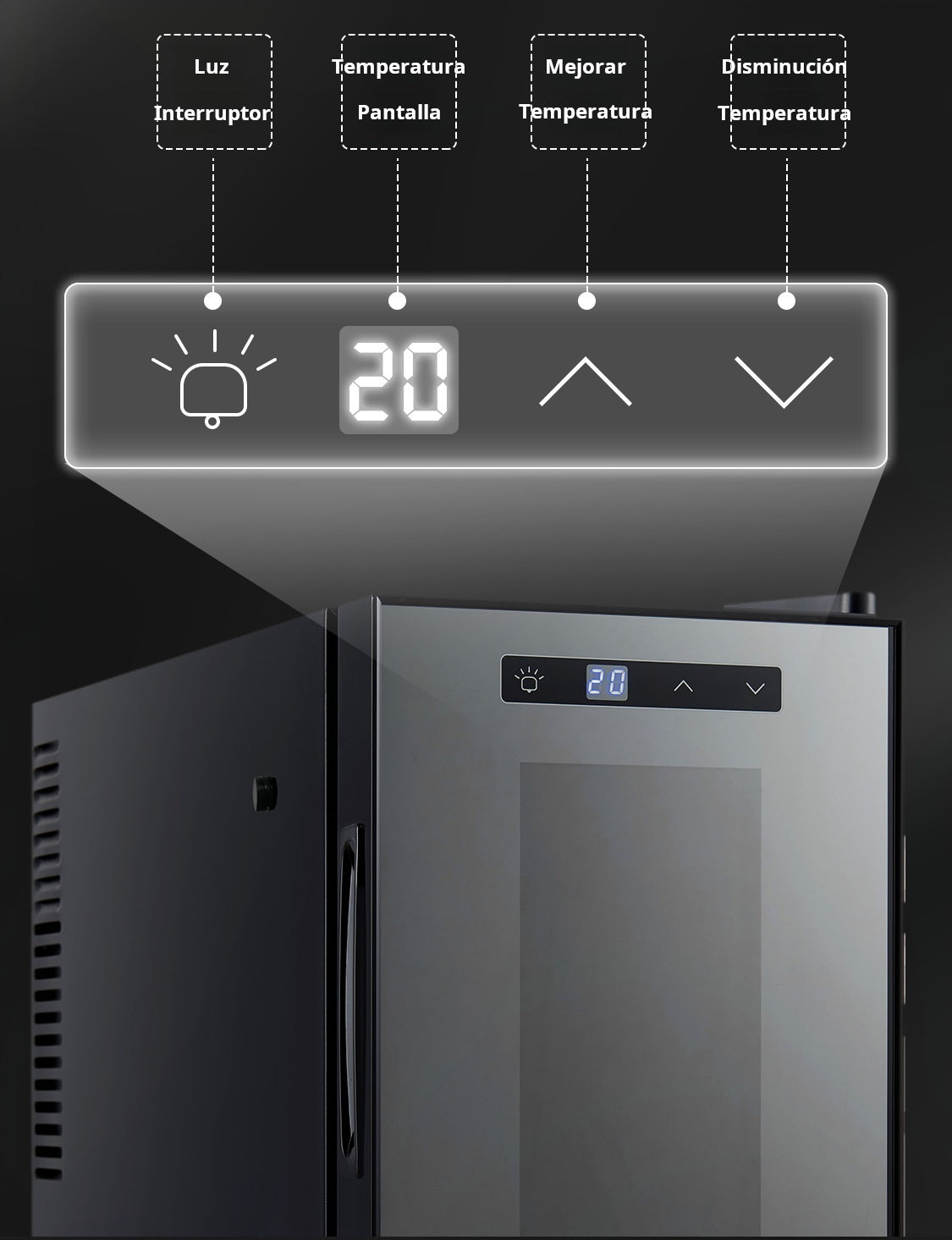 Refrigerador de leche para cafetera 16L a 23L, mini nevera profesional para máquinas de café