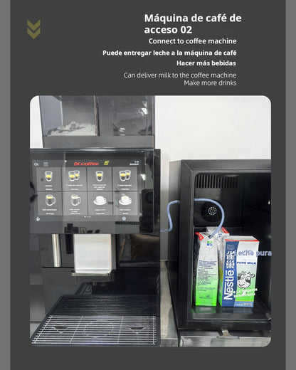 Refrigerador de leche para cafetera 16L a 23L, mini nevera profesional para máquinas de café