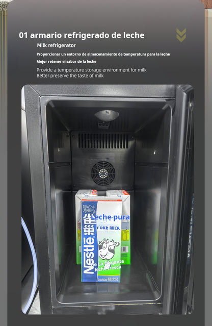 Refrigerador de leche para cafetera 16L a 23L, mini nevera profesional para máquinas de café