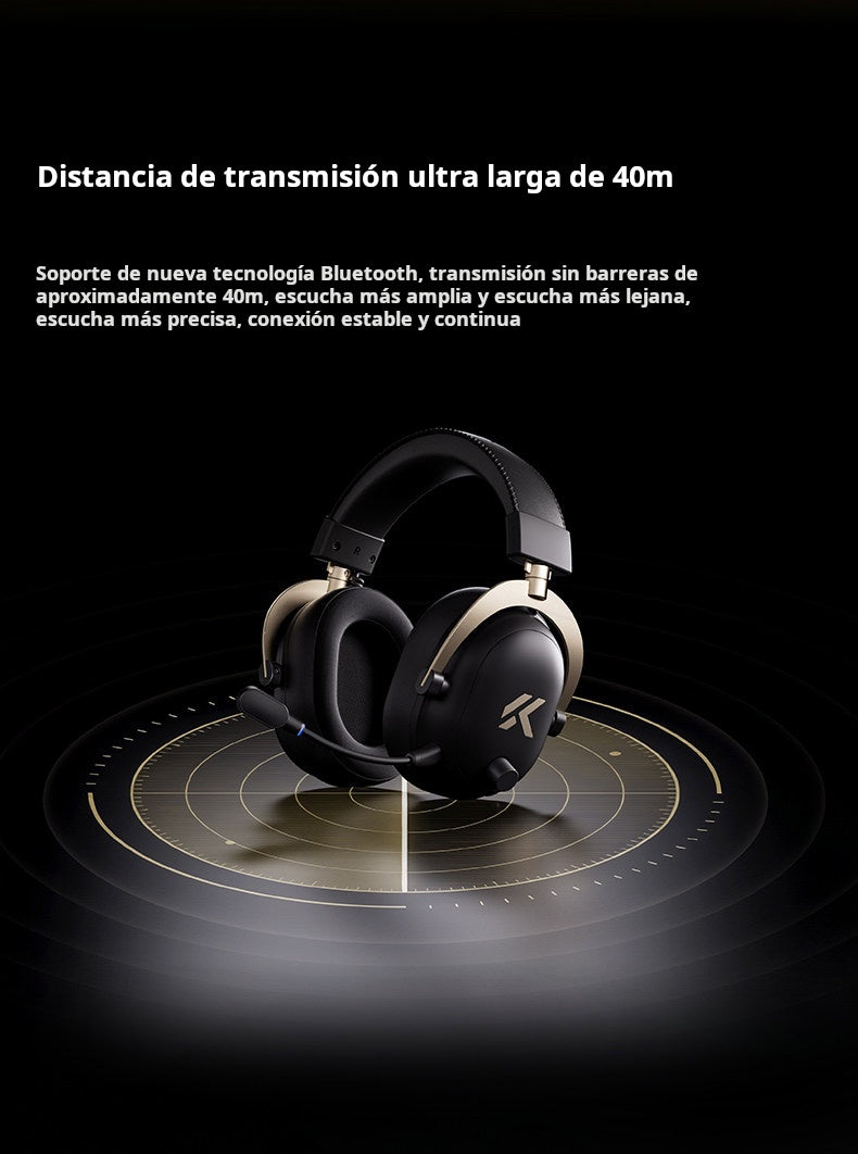 MCHOOSE V9 Turbo+ Racing Headset with Wireless Charging Over-Ear Gaming Headband Quad Mode with McHose Delta