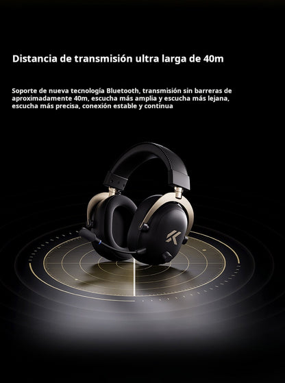 MCHOOSE V9 Turbo+ Racing Headset with Wireless Charging Over-Ear Gaming Headband Quad Mode with McHose Delta