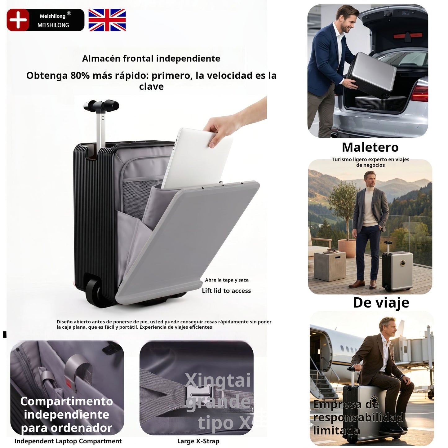 SE3SL Maleta Eléctrica Inteligente 20” de Movilidad | 150 kg, 12 km