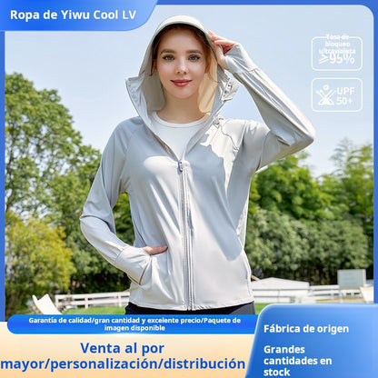 Chamarra Ligera con Capucha y Protección Solar UPF 50+ | Unisex