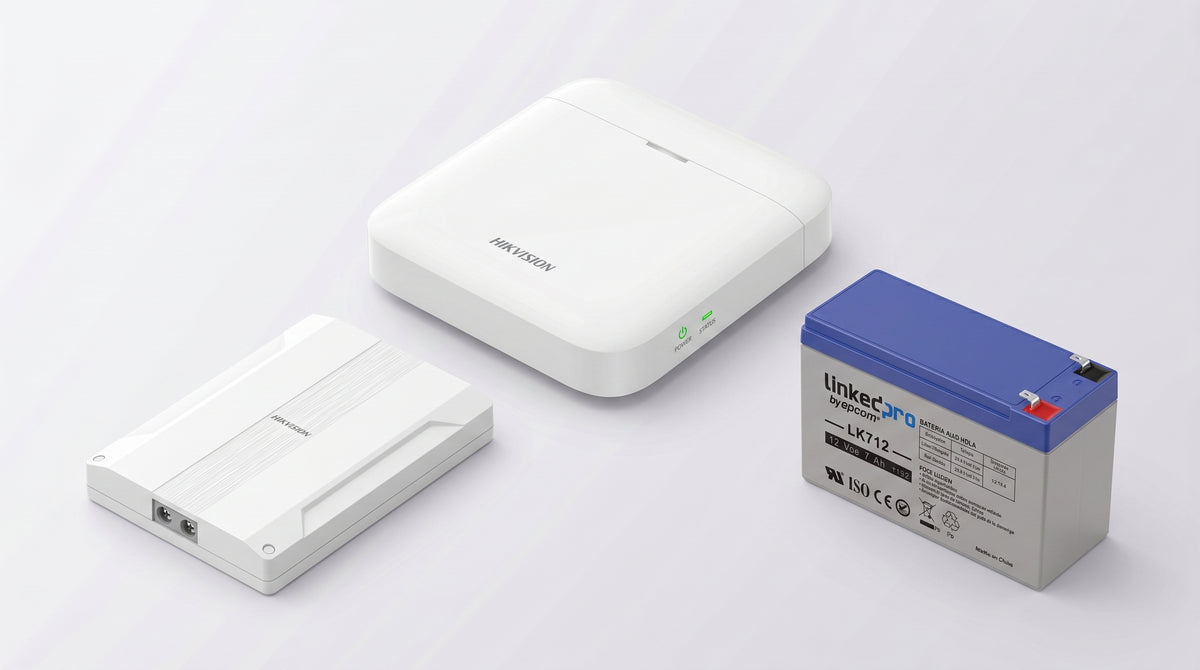 (AXPRO) KIT de alarma AX PRO conversión de zonas cableadas a inalámbricas / Incluye: 1 Hub IP, Wifi y 3G/4G con Batería de respaldo/ 1 Expansor de 16
