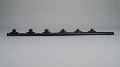 Poste de Paso / Tubo de Acero Galvanizado / Diámetro 1" / Longitud 140 cm / 6 Aisladores / Color Negro / 1 KG
