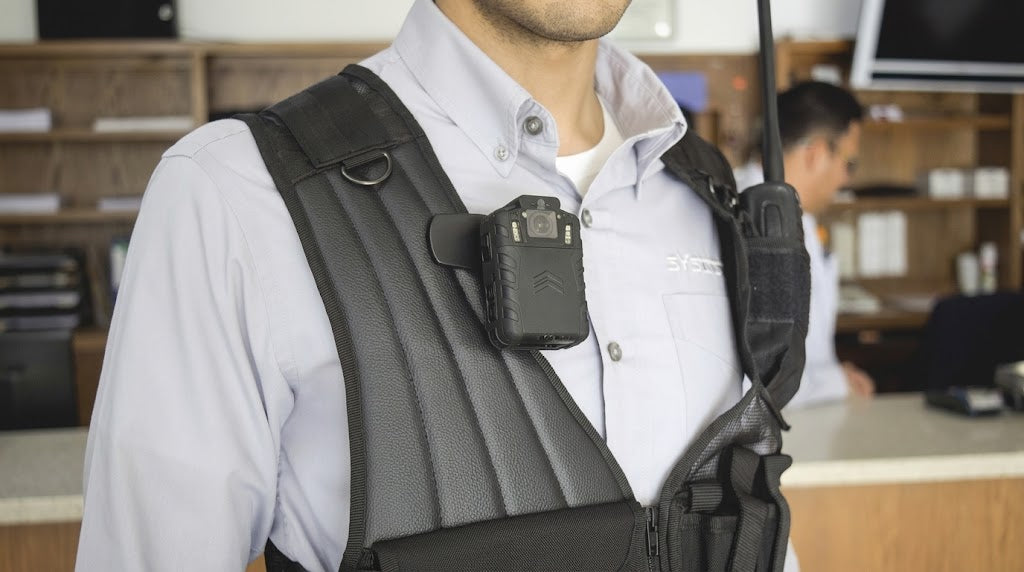 Body Camera (Cámara Corporal) | 1440P@30fps | H.264 | Almacenamiento 64GB | Batería 4000mAh 15h | Visión Nocturna IR 10 m (32.8 ft) | 130° | 58MP