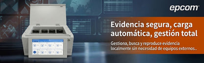 Terminal de Gestión de Datos para Cámaras Corporales (Estación de Descarga) | Pantalla Táctil 12 in (30.5 cm) 1920x1080 | 8 Canales de Acoplamiento |