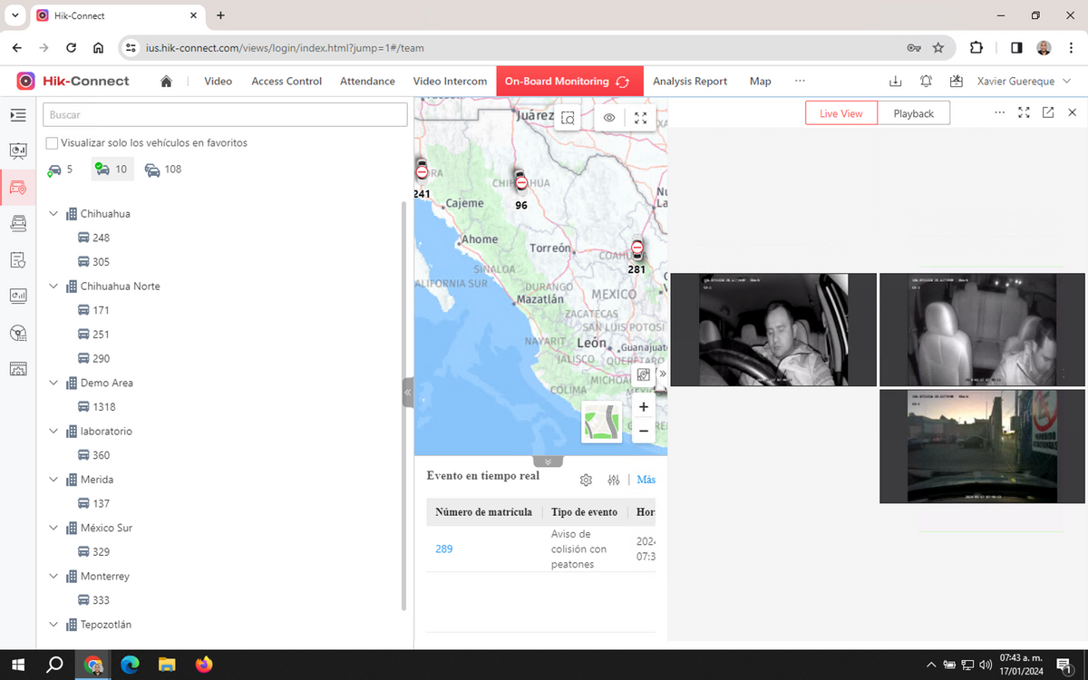 Licencia Hik-Connect Teams / Gestion y Monitoreo de Video Vehicular / GPS (Ubicación) / 1 Dispositivo / 1 Año