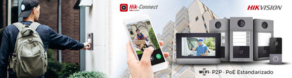 Videoportero IP Multiapartamento con Reconocimiento Facial / Llamada a App HikConnect (requiere monitor) / Protección IP65 / Apertura por Rostro