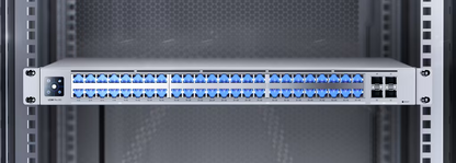 UniFi Switch USW-Pro-XG-48 / Capa 3 / 48 puertos (32 × 10 GbE, 16 × 2,5 GbE) + 4 puertos SFP28 25 G