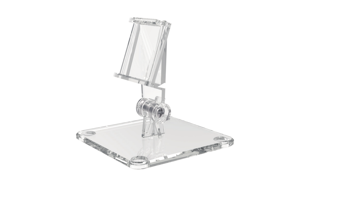 Soporte en T para Etiqueta de Tinta Electrónica / AccessPRO / Rotación de 50 Grados / Escritorio / Compatible con 2.13" - 2.66" - 2.9" - 4.2"