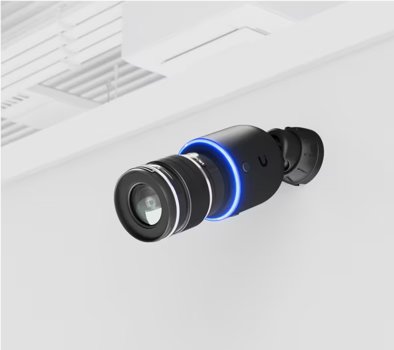 UniFi Protect AI DSLR Long Distance – Cámara 4K PoE+ para Interior/Exterior con Sensor de Alta Sensibilidad, Lente Fija de larga distancia de 45 mm y