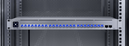 UniFi Switch USW-Pro-XG-24-PoE / Capa 3 / 24 puertos PoE+++ (16 × 10 GbE, 8 × 2,5 GbE) + 2 puertos SFP28 25 G / 720 W PoE total