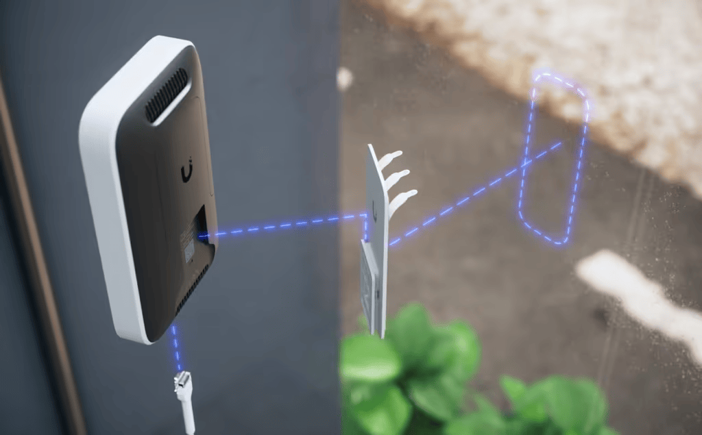 UniFi Módem 5G de Alto Rendimiento Hasta 3.4 Gbps para Implementaciones UniFi, Adopción Instantánea por Puerto PoE, Configuración Automática, Doble