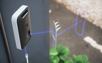 UniFi Módem 5G de Alto Rendimiento Hasta 3.4 Gbps para Implementaciones UniFi, Adopción Instantánea por Puerto PoE, Configuración Automática, Doble