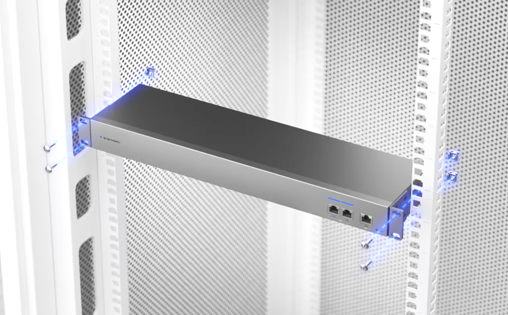 UniFi USW-WAN – Switch WAN Capa 2 con 3 Puertos RJ45 10 GbE y 1 Puerto RJ45 GbE y Alimentación CA Redundante para Alta Disponibilidad con UniFi