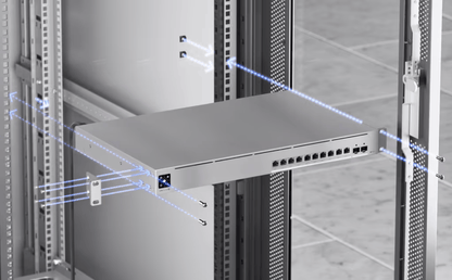 USW Pro XG 10 PoE Switch PoE+++ Capa 3 Etherlighting™ de 10 Puertos 10GbE (Todos PoE+++) y 2 Puertos SFP+ con Disponibilidad PoE de 400W