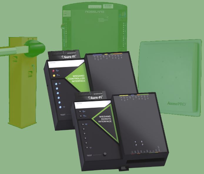Convertidor de lectora para control de acceso (cableado a inalámbrico) / 1 Wiegand / 2 Relevadores / 2 Entradas / Atraviesa hasta 1.6 KM En